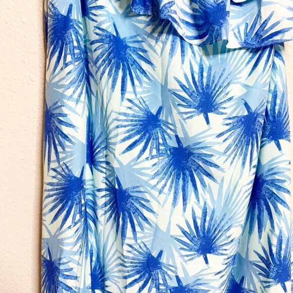 Vineyard Vines Electric Palm One Shoulder High-Low Midi Dress - 0 XS - Picture 5 of 8